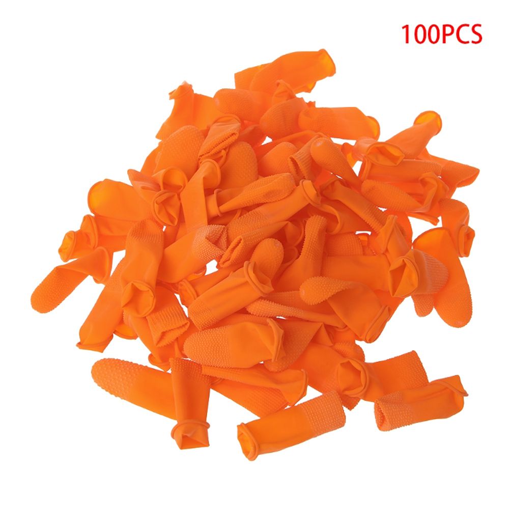 Nail Art Orange - 100PCS Reusable Nail Art Tool Fingertip