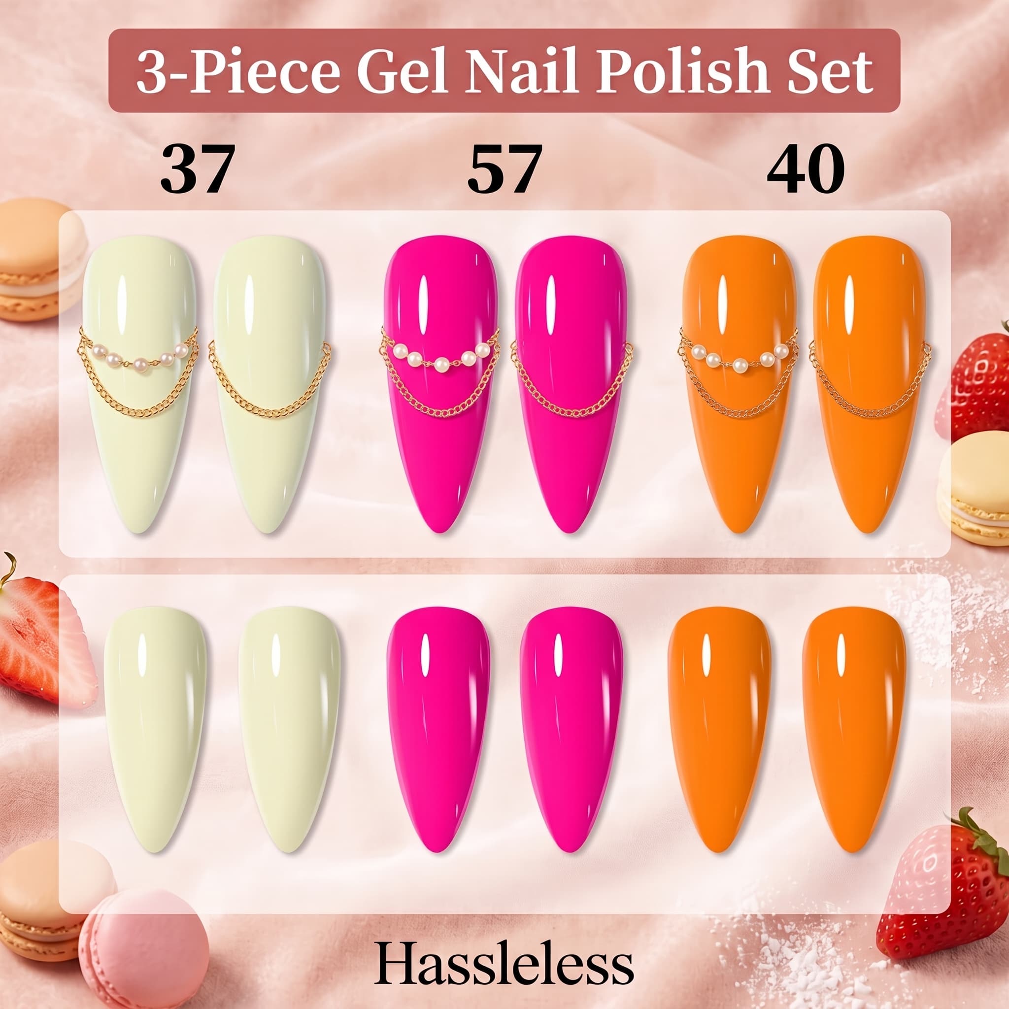 Hassleless Nail Polish Gel 3-P - Nail Art Orange 评论和价格