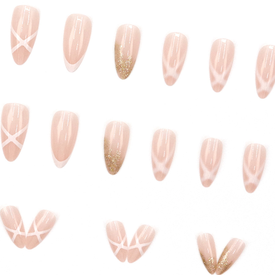 Medium fake nails for women Nu - Nail Art Press On 评论和价格