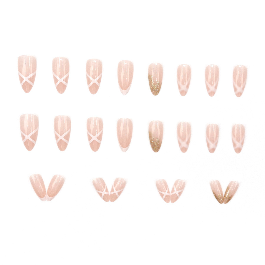Medium fake nails for women Nu - Nail Art Press On 评论和价格