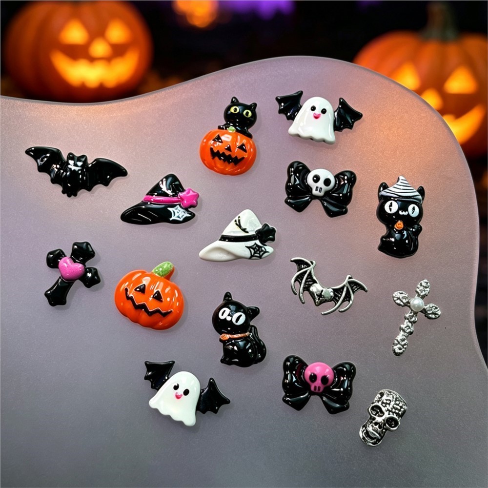 15grid 3D Cute Halloween Pumpk - Nail Art Valentines Day 评论和价格