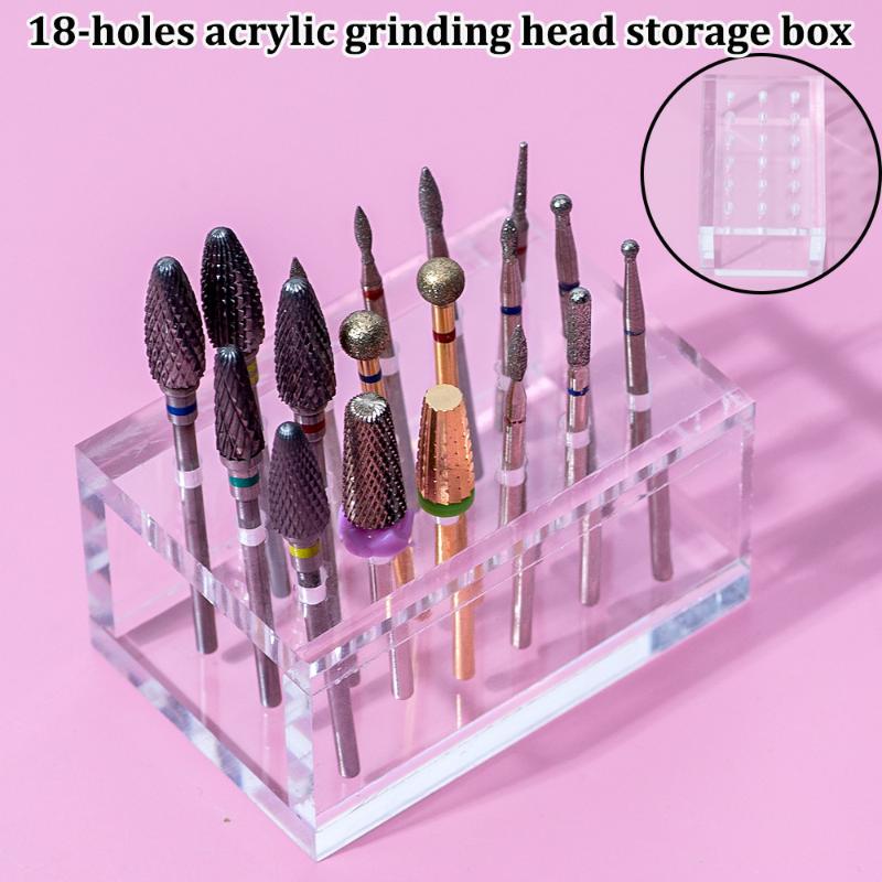 18 Holes Acrylic Wooden Nail D - Nail Drill Machine 评论和价格