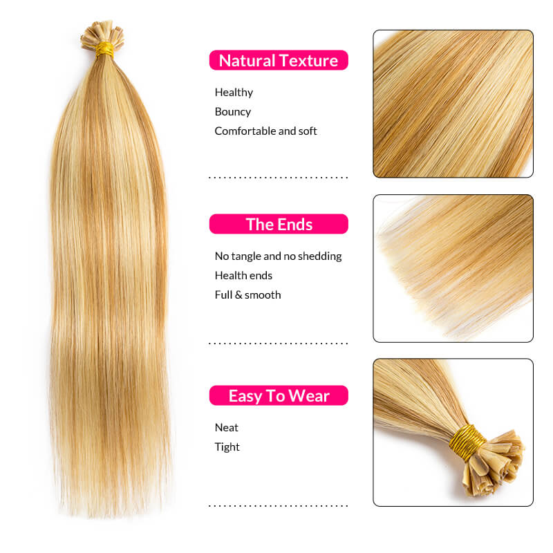 Woman Hair Extensions Keratin  - Nail Art Ombre 评论和价格