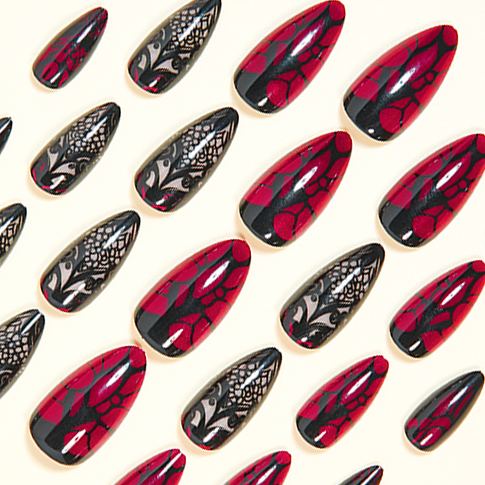 Medium fake nails for women da - Nail Art Press On 评论和价格
